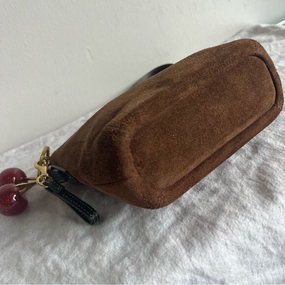 NWOT | COACH Brown Suede Y2K Baguette Hobo SoHo Hampton Mini Bag - Picture 12 of 14